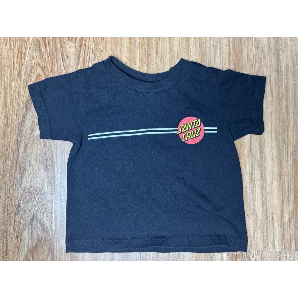 Santa Cruz Skateboards The original T-shirt Dot Black Unisex - Toddler Size 2T